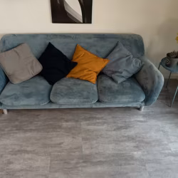 Кварцвиниловый SPC ламинат Vinilam Ceramo Stone Цемент Светлый 71614 940×470×8