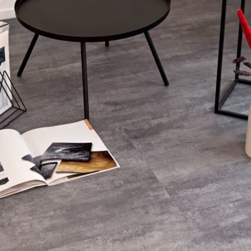 Кварцвиниловый SPC ламинат Vinilam Ceramo Stone Цемент Серый 71616 940×470×8
