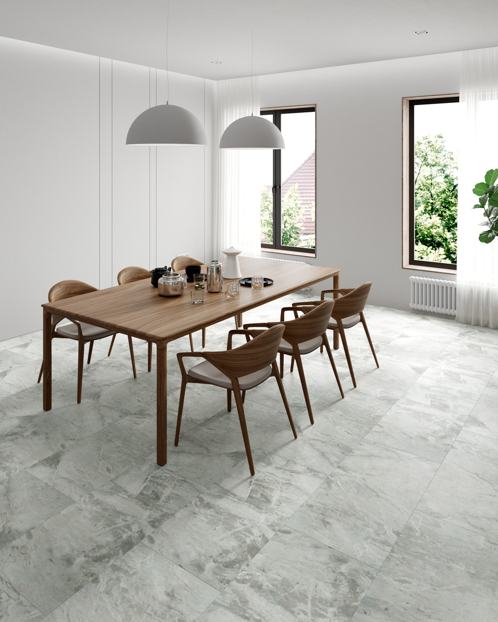 Кварцвиниловый SPC ламинат Vinilam Ceramo Stone Адриатический Серый 91901 940×470×8