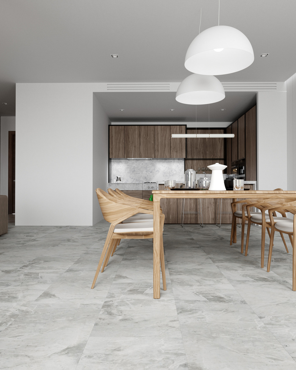 Кварцвиниловый SPC ламинат Vinilam Ceramo Stone Адриатический Серый 91901 940×470×8