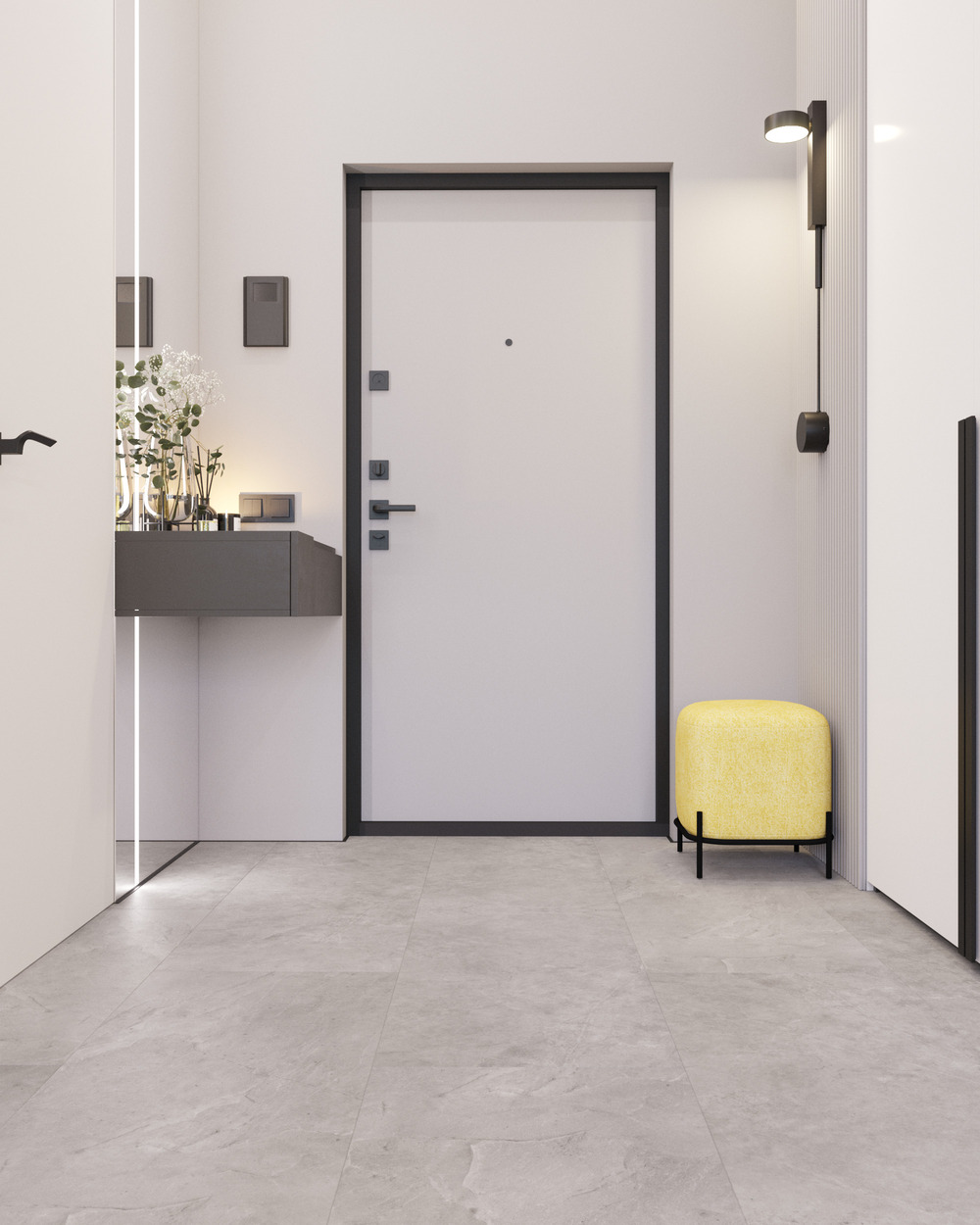 Кварцвиниловый SPC ламинат Vinilam Ceramo Stone Элейский Камень 91903 940×470×8 фото в интерьере