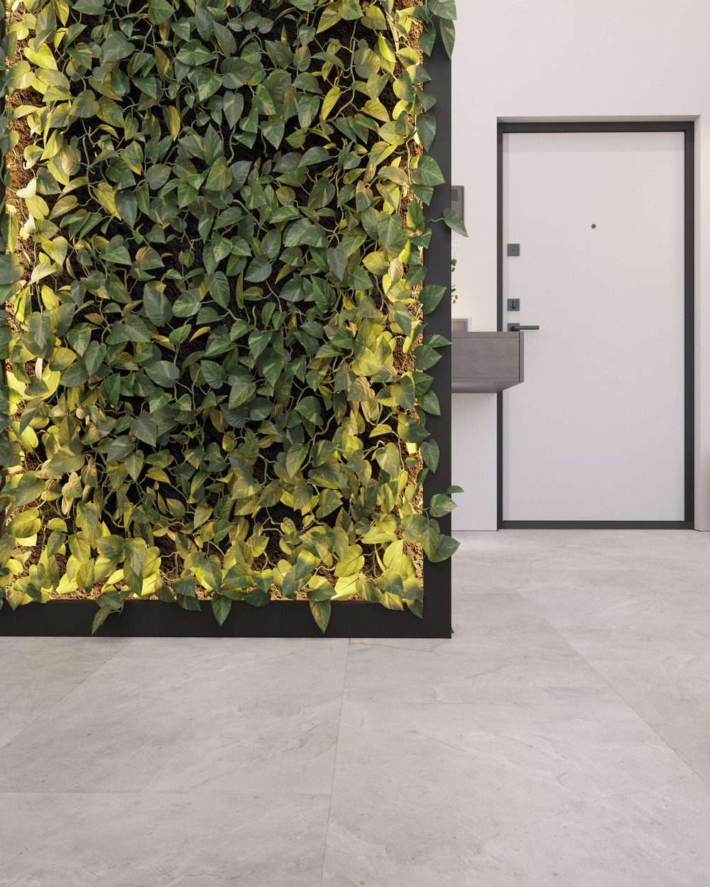 Кварцвиниловый SPC ламинат Vinilam Ceramo Stone Элейский Камень 91903 940×470×8 фото в интерьере