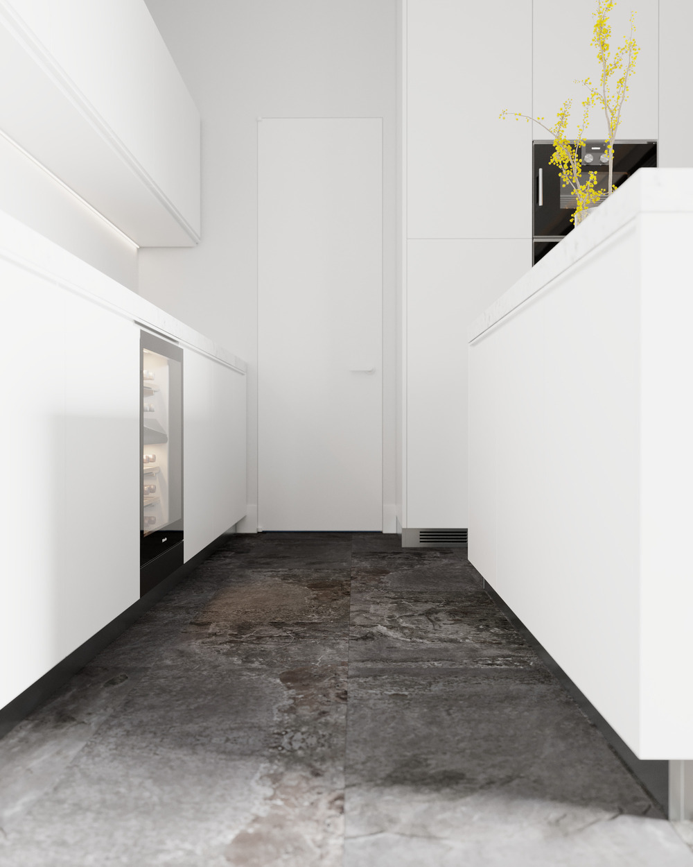 Кварцвиниловый SPC ламинат Vinilam Ceramo Stone Перуанский Камень 91908 940×470×8 фото в интерьере