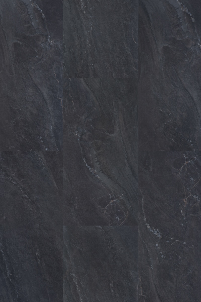 Кварцвиниловый SPC ламинат Vinilam Ceramo Stone Неаполитанский Черный 91910 940×470×8