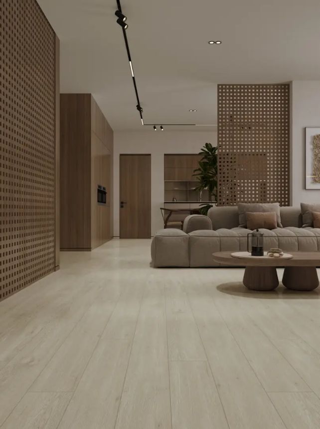 Кварцвиниловый SPC ламинат Alpine Floor Grand Sequoia Сонома ECO 11-308 MC 1220×183×5 фото в интерьере