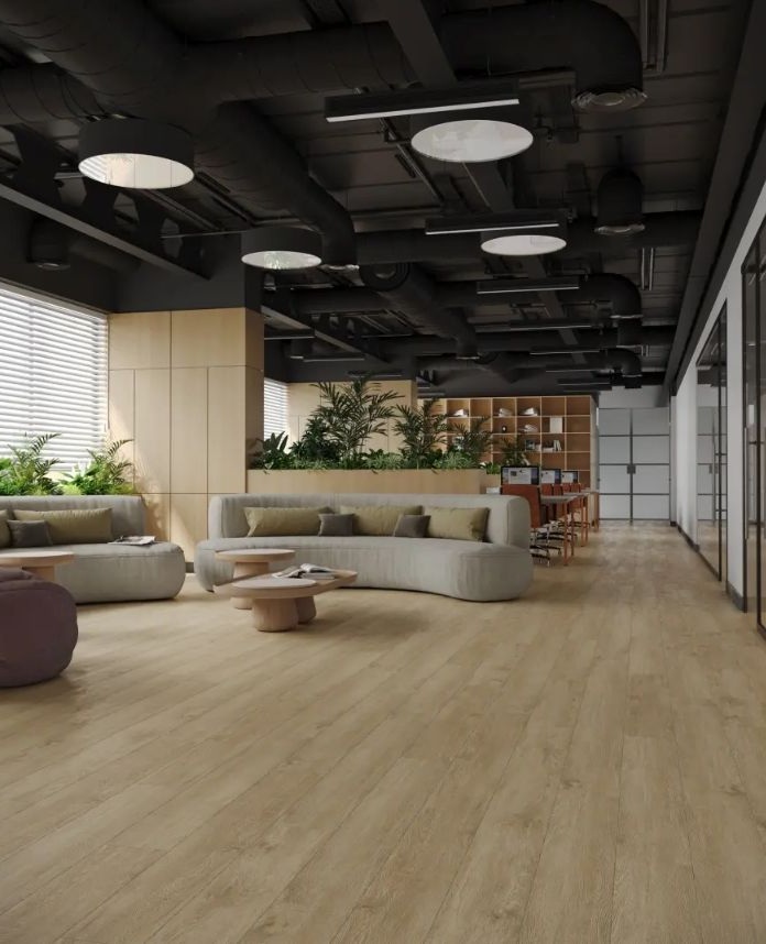 Кварцвиниловый SPC ламинат Alpine Floor Grand Sequoia Камфора ECO 11-508 MC 1220×183×5 фото в интерьере