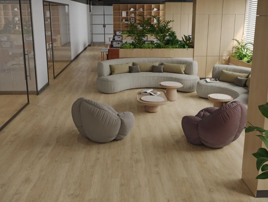 Кварцвиниловый SPC ламинат Alpine Floor Grand Sequoia Камфора ECO 11-508 MC 1220×183×5 фото в интерьере