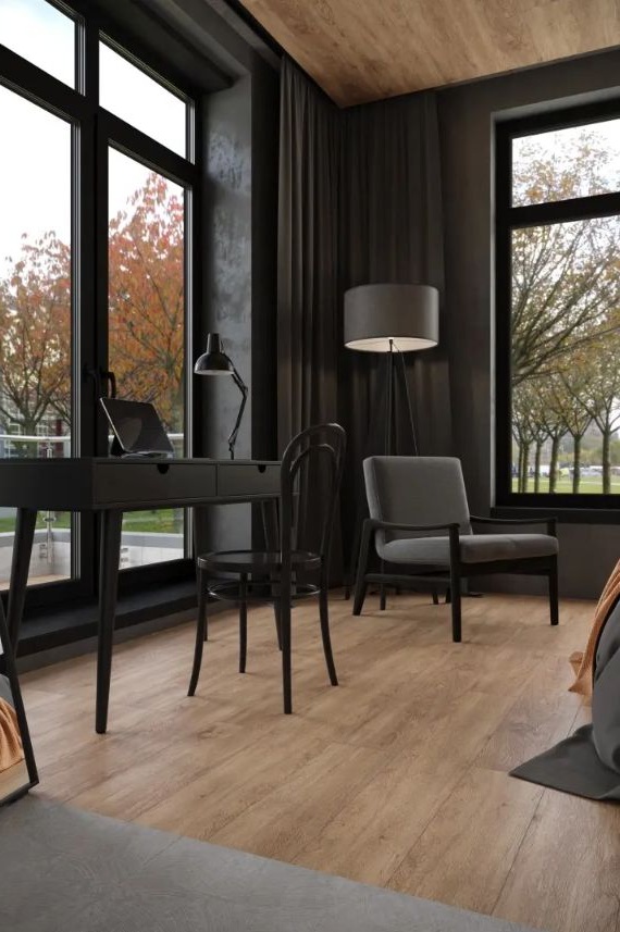 Кварцвиниловый SPC ламинат Alpine Floor Grand Sequoia Гевуина ECO 11-708 MC 1220×183×5 фото в интерьере