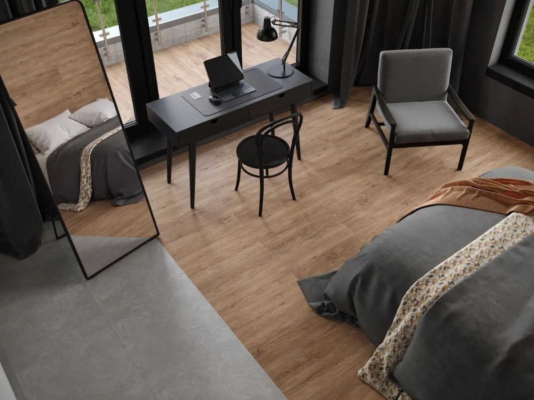 Кварцвиниловый SPC ламинат Alpine Floor Grand Sequoia Гевуина ECO 11-708 MC 1220×183×5 фото в интерьере