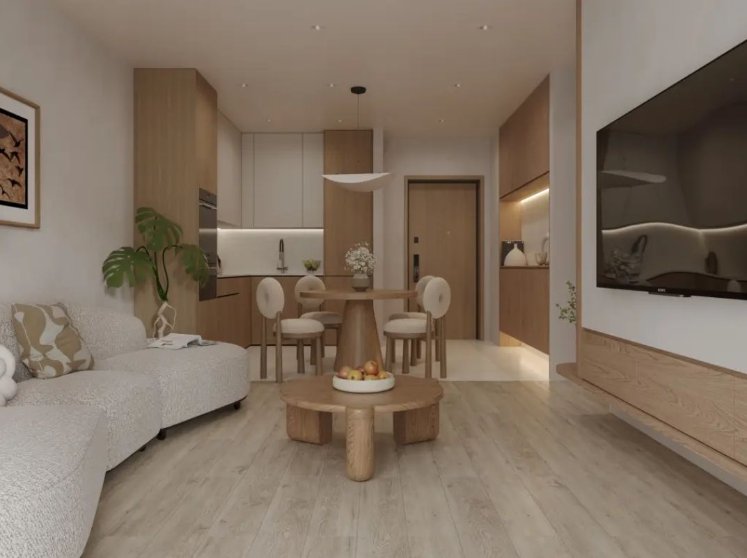 Кварцвиниловый SPC ламинат Alpine Floor Grand Sequoia Карите ECO 11-908 MC 1220×183×5 фото в интерьере