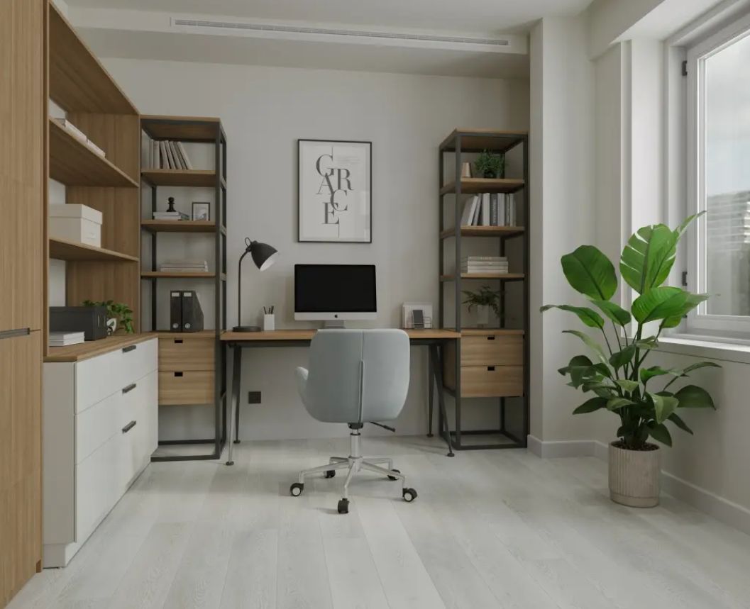 Кварцвиниловый SPC ламинат Alpine Floor Grand Sequoia Дейнтри ECO 11-1208 MC 1524×180×5 фото в интерьере