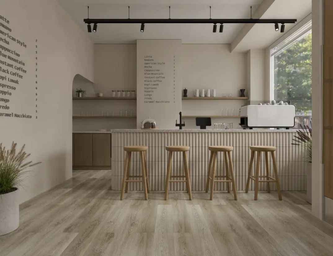 Кварцвиниловый SPC ламинат Alpine Floor Grand Sequoia Клауд ECO 11-1508 MC 1524×180×5 фото в интерьере