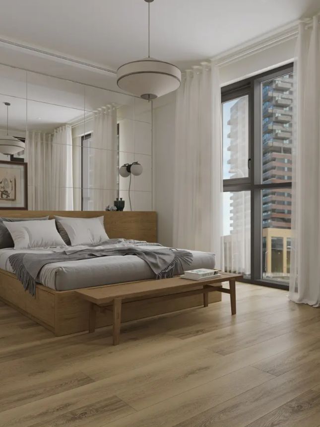 Кварцвиниловый SPC ламинат Alpine Floor Grand Sequoia Вайпу ECO 11-1908 MC 1524×180×5 фото в интерьере