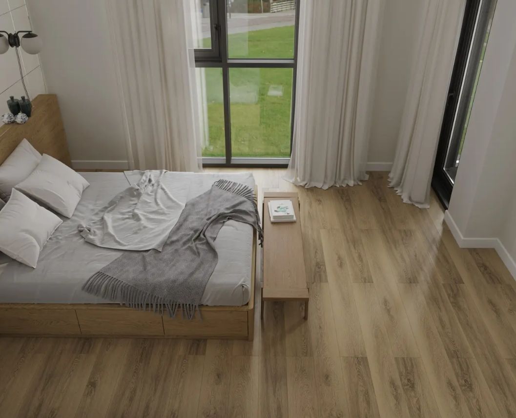 Кварцвиниловый SPC ламинат Alpine Floor Grand Sequoia Вайпу ECO 11-1908 MC 1524×180×5 фото в интерьере