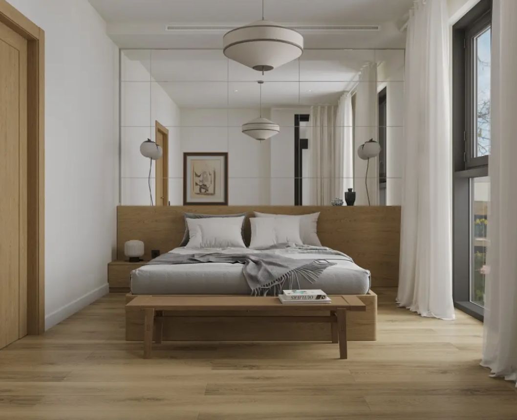 Кварцвиниловый SPC ламинат Alpine Floor Grand Sequoia Вайпу ECO 11-1908 MC 1524×180×5 фото в интерьере