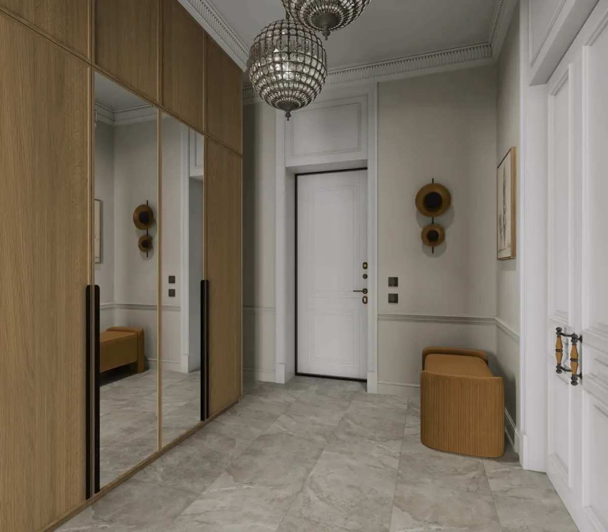 Кварцвиниловая плитка Alpine Floor клеевая Stone Premium LVT Пенни ECO 26-2 940×470×2,5 фото в интерьере