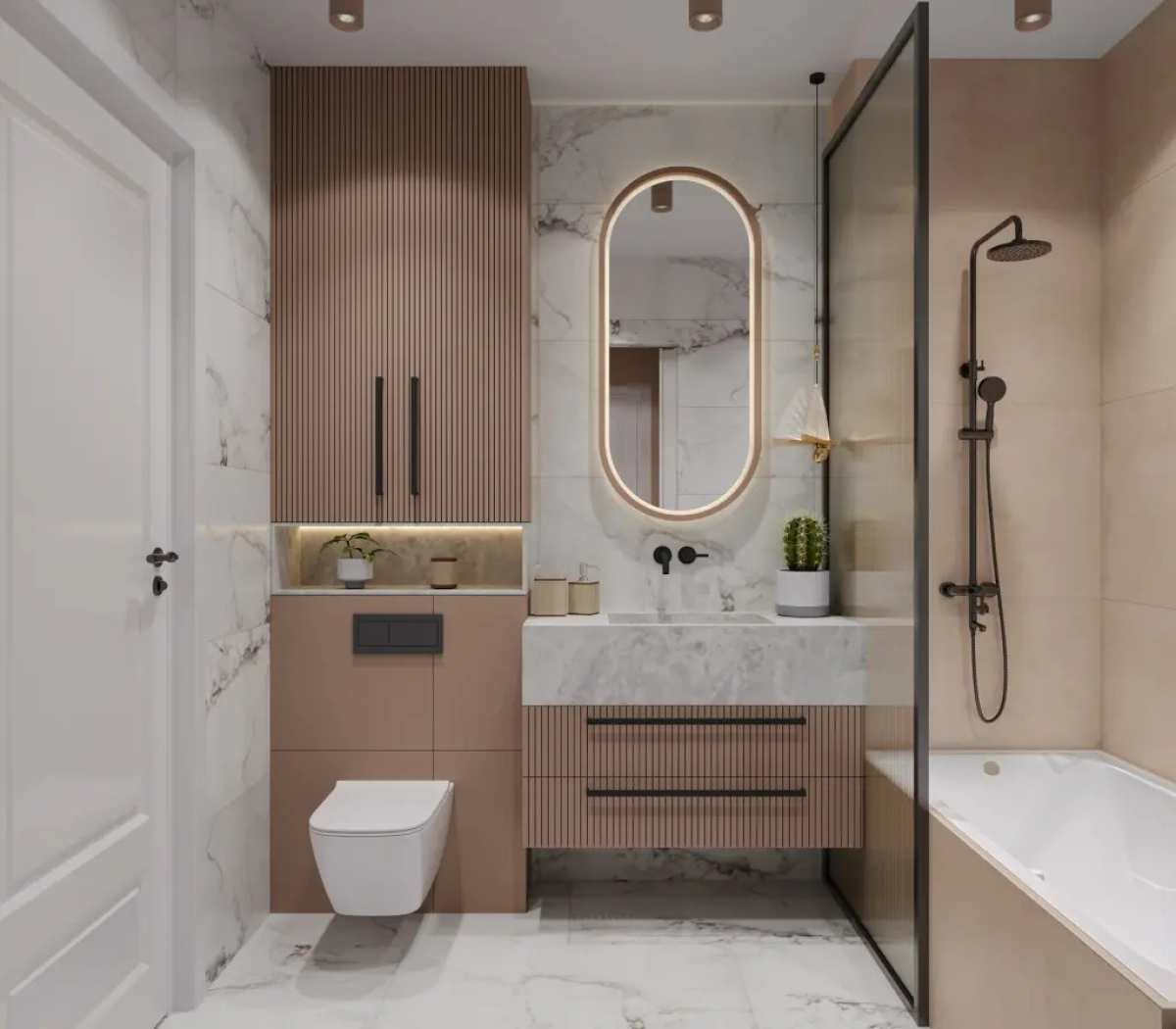 Кварцвиниловая плитка Alpine Floor клеевая Stone Premium LVT Джеофизз ECO 26-3 940×470×2,5 фото в интерьере