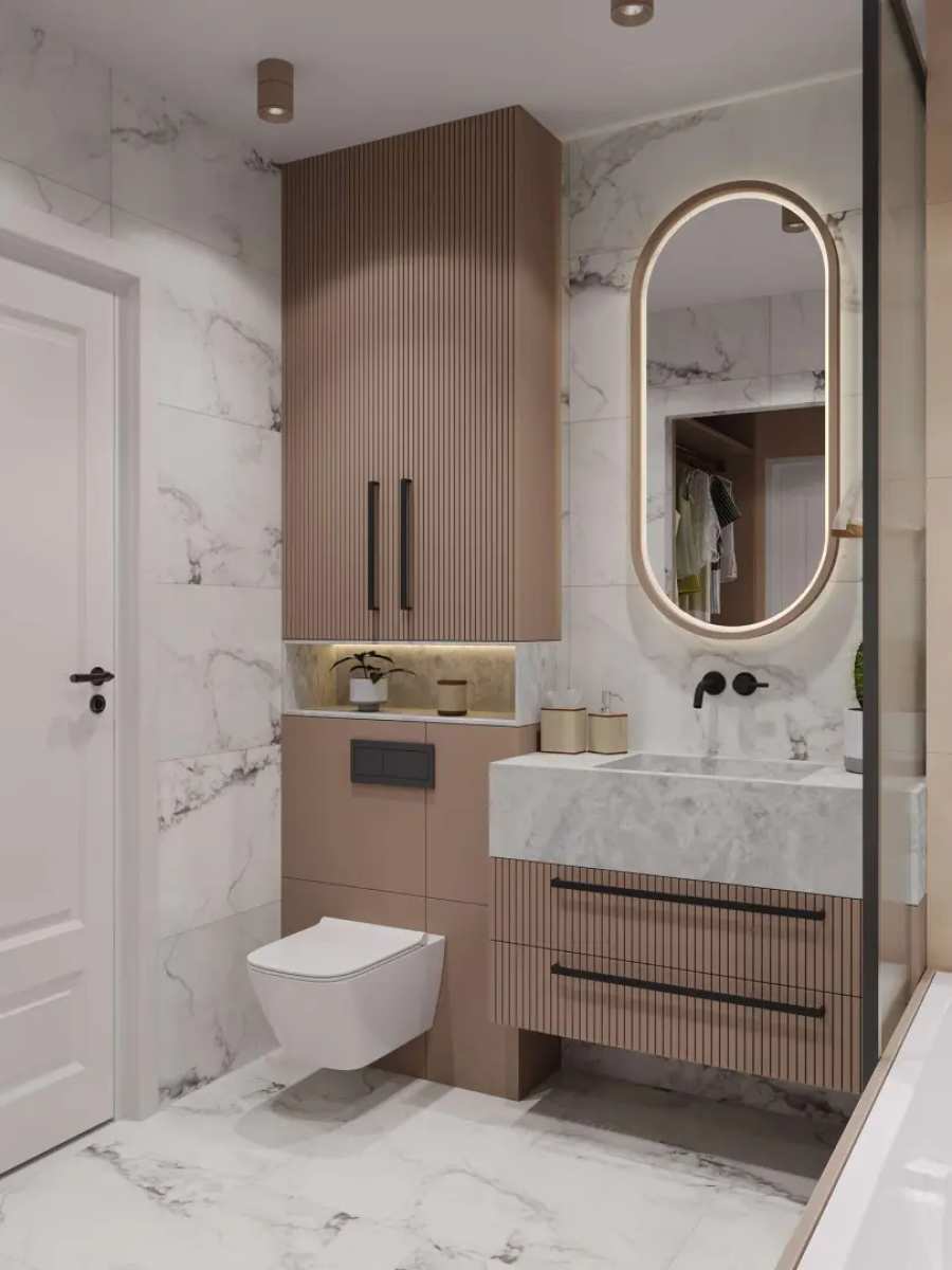 Кварцвиниловая плитка Alpine Floor клеевая Stone Premium LVT Джеофизз ECO 26-3 940×470×2,5 фото в интерьере