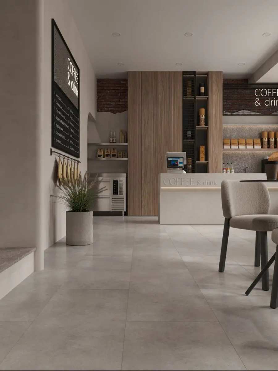 Кварцвиниловая плитка Alpine Floor клеевая Stone Premium LVT Слатэджейм ECO 26-4 940×470×2,5 фото в интерьере