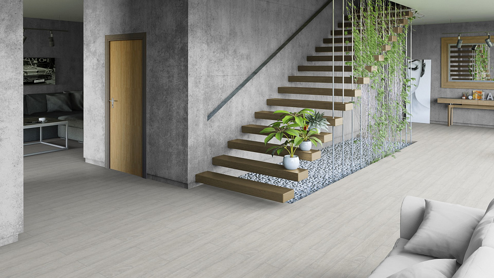 Кварцвиниловая плитка Tarkett Art Vinyl клеевая Epic Craig 257016002 914,4×152,4×2,7 фото в интерьере