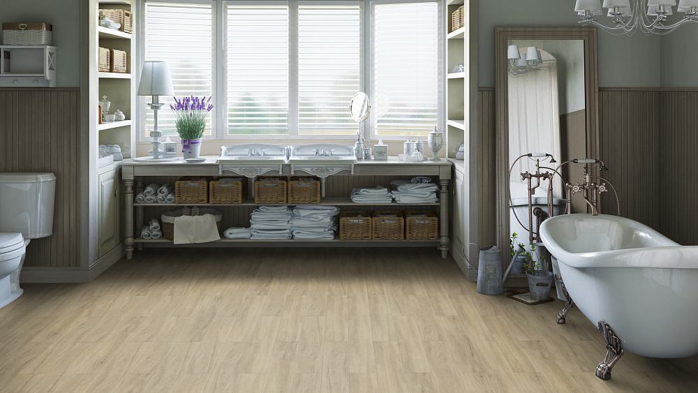 Кварцвиниловая плитка Tarkett Art Vinyl клеевая Epic James 257016005 914,4×152,4×2,7 фото в интерьере