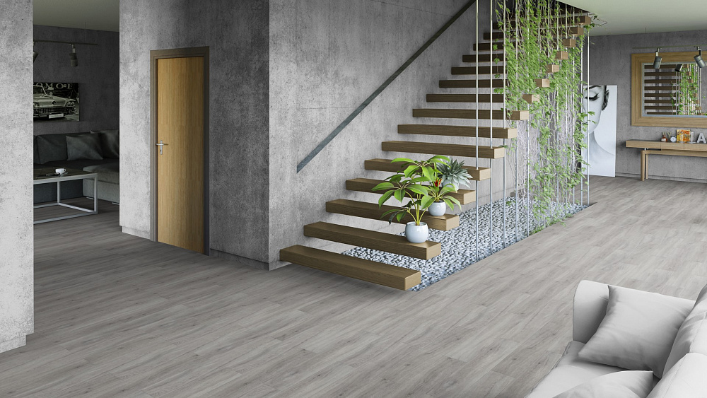 Кварцвиниловая плитка Tarkett Art Vinyl клеевая Epic Joel 257016004 914,4×152,4×2,7 фото в интерьере