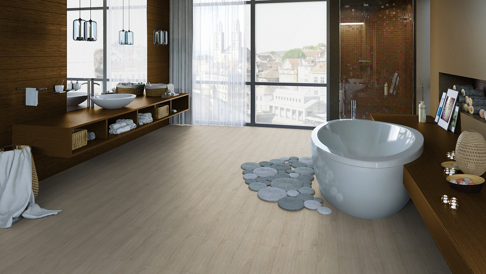 Кварцвиниловая плитка Tarkett Art Vinyl клеевая Epic Kevin 257016003 914,4×152,4×2,7 фото в интерьере