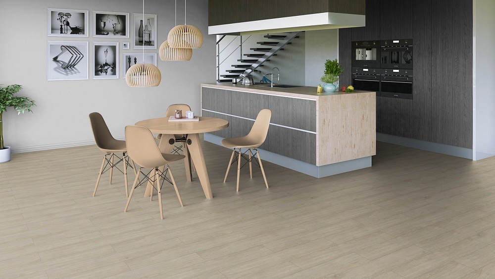 Кварцвиниловая плитка Tarkett Art Vinyl клеевая Epic Kevin 257016003 914,4×152,4×2,7 фото в интерьере