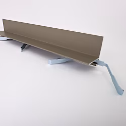 Микроплинтус алюминиевый TeckWood L-20 Титан Муар RAL 7048 2000×21×16