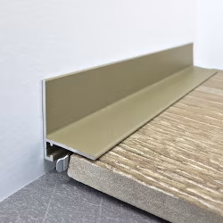 Микроплинтус алюминиевый TeckWood L-20 Шампань Муар RAL 1035 2000×21×16