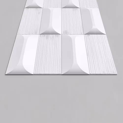 Стеновая панель 3D под покраску Alpine Walls Geometrium ECOGR0210W 1200×600×25