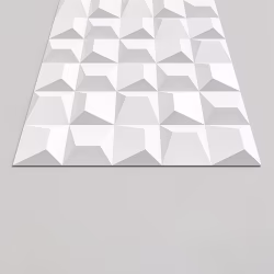 Стеновая панель 3D под покраску Alpine Walls Geometrium ECOGR0202W 1200×600×25