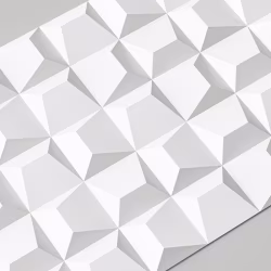 Стеновая панель 3D под покраску Alpine Walls Geometrium ECOGR0202W 1200×600×25