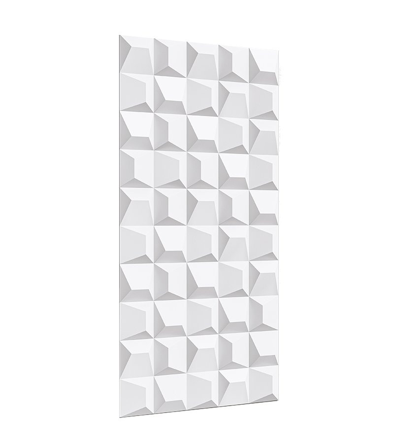 Стеновая панель 3D под покраску Alpine Walls Geometrium ECOGR0202W 1200×600×25