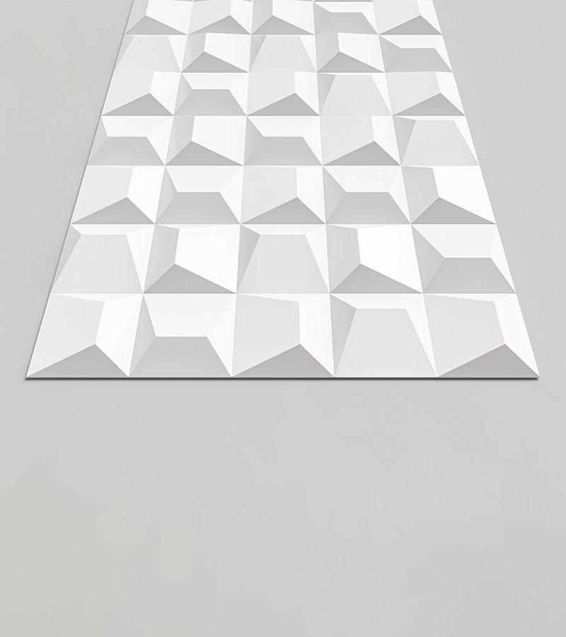 Стеновая панель 3D под покраску Alpine Walls Geometrium ECOGR0202W 1200×600×25