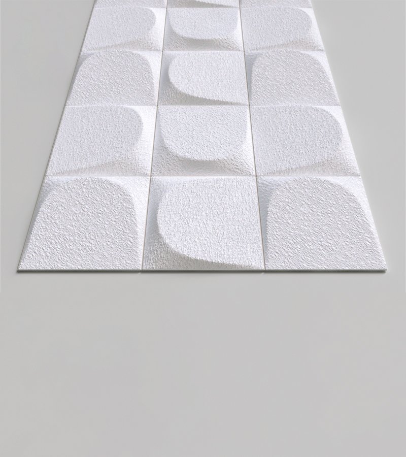 Стеновая панель 3D под покраску Alpine Walls Geometrium ECOGR0203W 1200×600×25