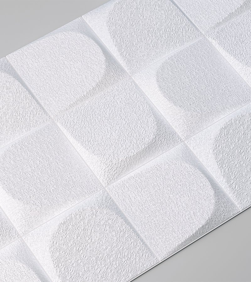 Стеновая панель 3D под покраску Alpine Walls Geometrium ECOGR0203W 1200×600×25