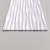 Стеновая панель 3D под покраску Alpine Walls Geometrium ECOGR0205W 1200×600×25