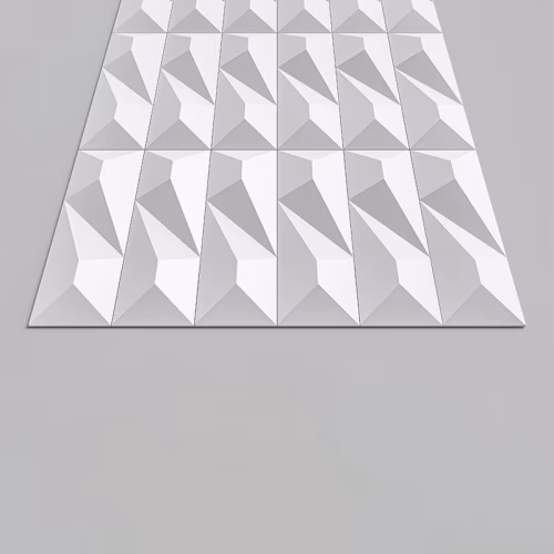 Стеновая панель 3D под покраску Alpine Walls Geometrium ECOGR0206W 1200×600×25