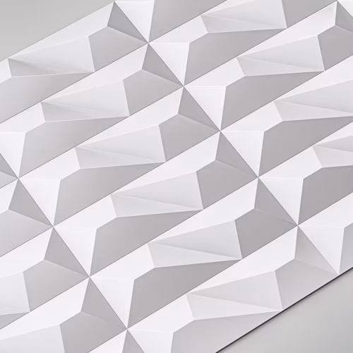 Стеновая панель 3D под покраску Alpine Walls Geometrium ECOGR0206W 1200×600×25