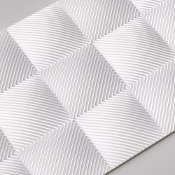 Стеновая панель 3D под покраску Alpine Walls Geometrium ECOGR0207W 1200×600×25