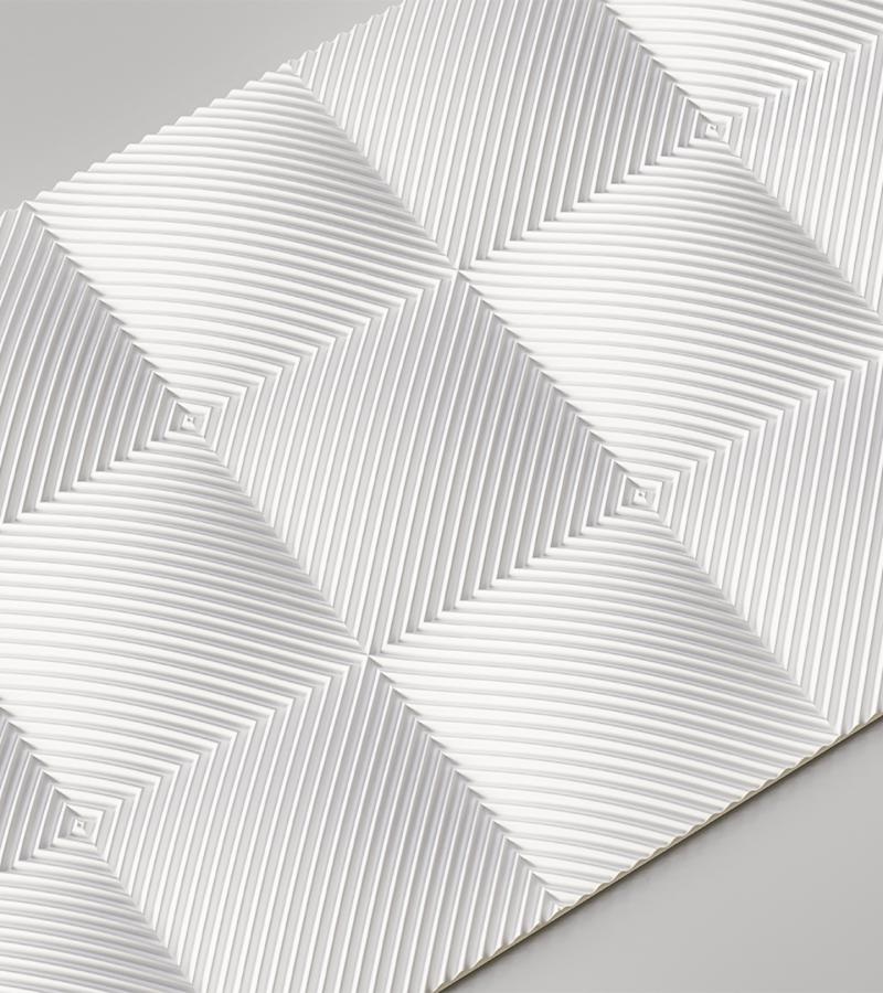 Стеновая панель 3D под покраску Alpine Walls Geometrium ECOGR0207W 1200×600×25