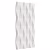 Стеновая панель 3D под покраску Alpine Walls Geometrium ECOGR0208W 1200×600×25