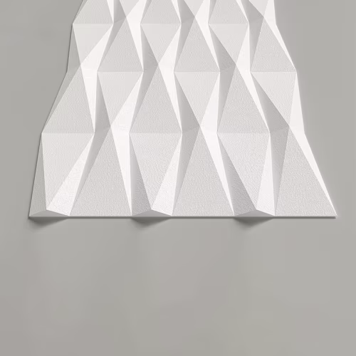 Стеновая панель 3D под покраску Alpine Walls Geometrium ECOGR0208W 1200×600×25