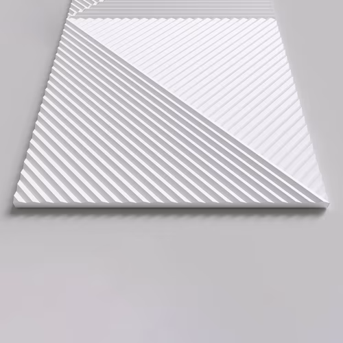 Стеновая панель 3D под покраску Alpine Walls Geometrium ECOGR0209W 1200×600×25