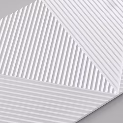 Стеновая панель 3D под покраску Alpine Walls Geometrium ECOGR0209W 1200×600×25