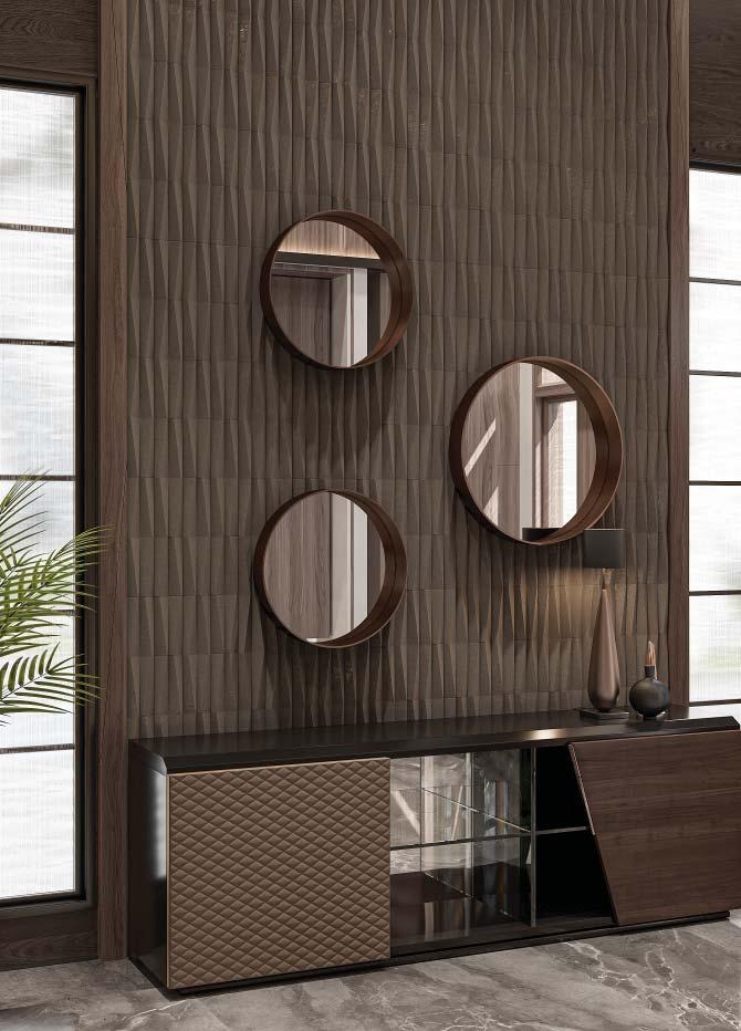 Стеновая панель 3D Alpine Walls Geometrium ECOGR0204G 1200×600×25 фото в интерьере