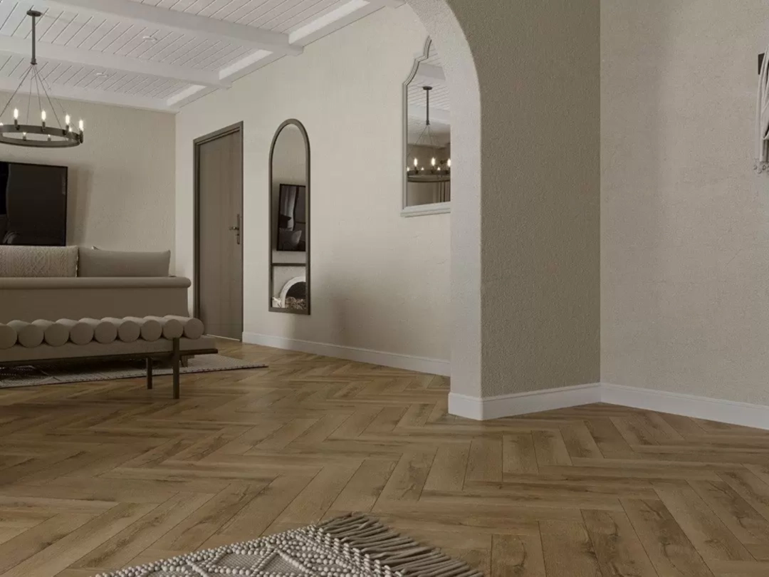 Плинтус под покраску Alpine Floor Tanle Ноэль TL011506 2000×105×14 фото в интерьере