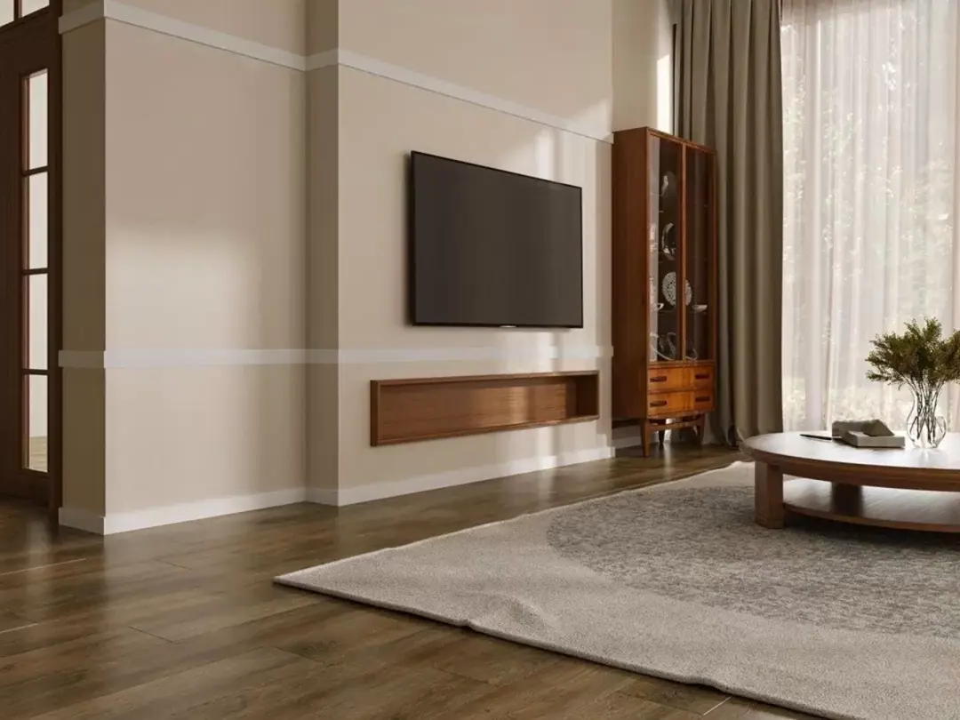 Плинтус под покраску Alpine Floor Tanle Анжи TL016009 2000×60×15 фото в интерьере