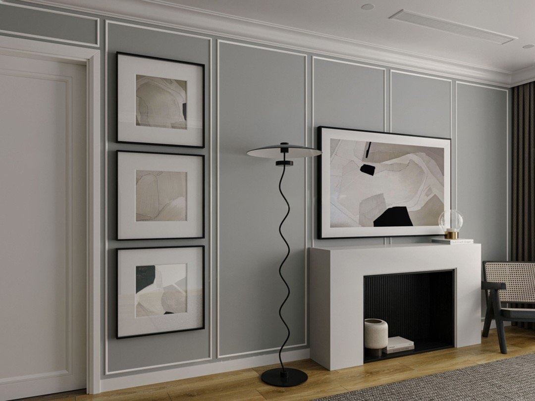 Молдинг под покраску Alpine Floor Tanle Лезенн TL011503 2000×15×8 фото в интерьере